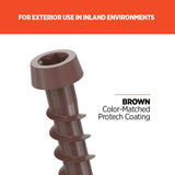 CAMO #10 2-1/2 in. Brown Star Drive Trim-Head Composite Deck Screw (100-Count)