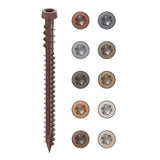 CAMO #10 2-1/2 in. Brown Star Drive Trim-Head Composite Deck Screw (100-Count)