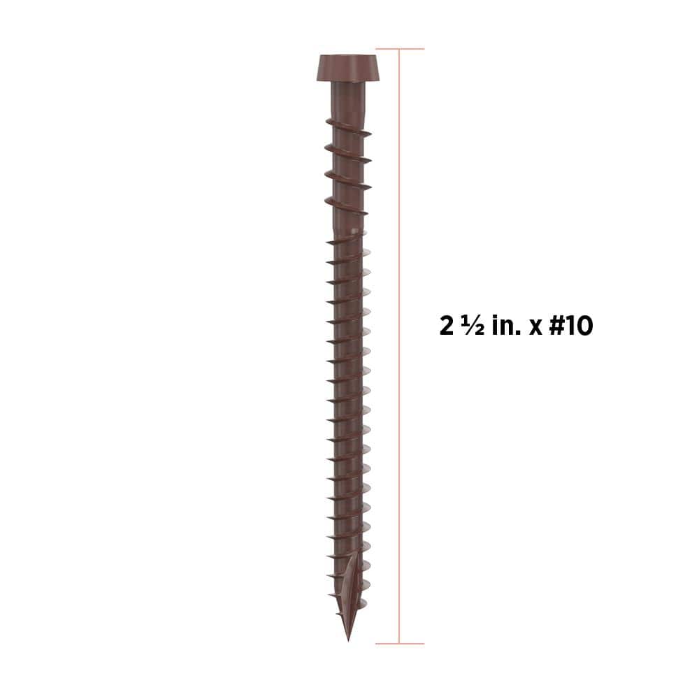 CAMO #10 2-1/2 in. Brown Star Drive Trim-Head Composite Deck Screw (350-Count)
