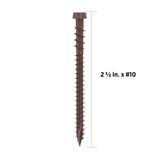 CAMO #10 2-1/2 in. Brown Star Drive Trim-Head Composite Deck Screw (350-Count)