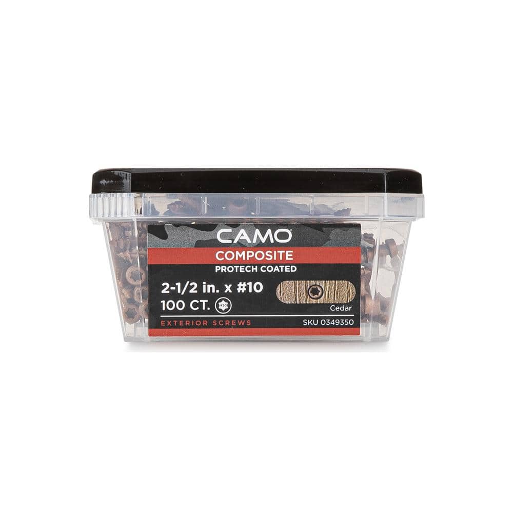 CAMO #10 2-1/2 in. Cedar Star Drive Trim-Head Composite Deck Screw (100-Count)