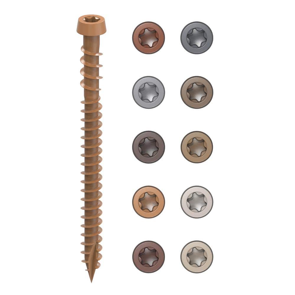 CAMO #10 2-1/2 in. Cedar Star Drive Trim-Head Composite Deck Screw (100-Count)