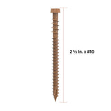 CAMO #10 2-1/2 in. Cedar Star Drive Trim-Head Composite Deck Screw (100-Count)