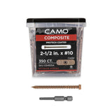 CAMO #10 2-1/2 in. Cedar Star Drive Trim-Head Composite Deck Screw (350-Count)
