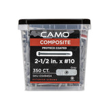 CAMO #10 2-1/2 in. Gray Star Drive Trim-Head Composite Deck Screw (350-Count)