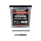 CAMO #10 2-1/2 in. Gray Star Drive Trim-Head Composite Deck Screw (350-Count)