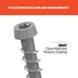 CAMO #10 2-1/2 in. Gray Star Drive Trim-Head Composite Deck Screw (350-Count)