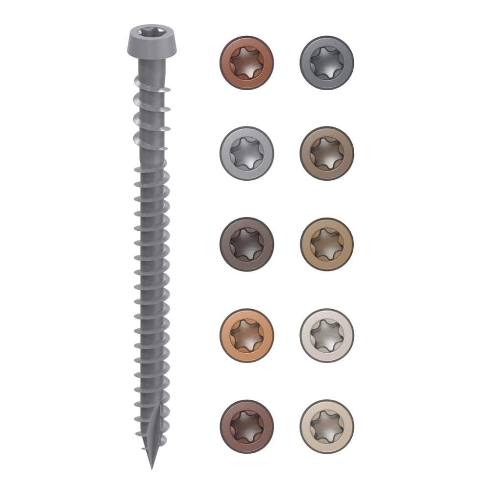 CAMO #10 2-1/2 in. Gray Star Drive Trim-Head Composite Deck Screw (350-Count)