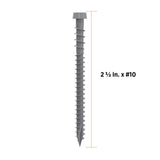 CAMO #10 2-1/2 in. Gray Star Drive Trim-Head Composite Deck Screw (350-Count)