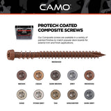 CAMO #10 2-1/2 in. Redwood Star Drive Trim-Head Composite Deck Screw (100-Count)