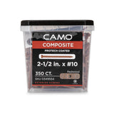 CAMO #10 2-1/2 in. Redwood Star Drive Trim-Head Composite Deck Screw (350-Count)