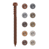 CAMO #10 2-1/2 in. Redwood Star Drive Trim-Head Composite Deck Screw (350-Count)