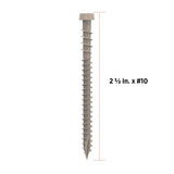 CAMO #10 2-1/2 in. Sand Star Drive Trim-Head Composite Deck Screw (350-Count)