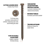CAMO #10 2-1/2 in. Winchester Star Drive Trim-Head Composite Deck Screw (100-Count)