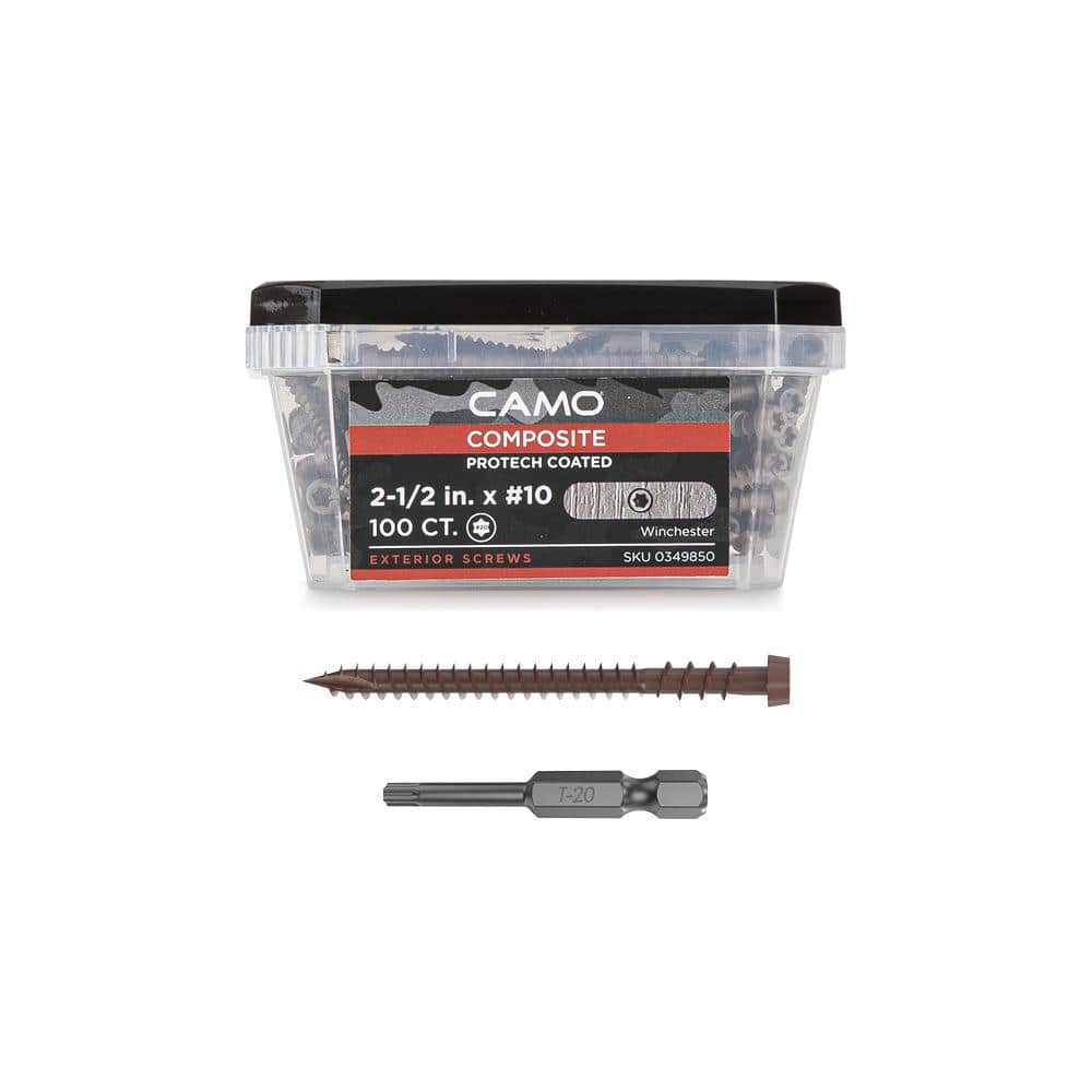 CAMO #10 2-1/2 in. Winchester Star Drive Trim-Head Composite Deck Screw (100-Count)