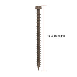 CAMO #10 2-1/2 in. Winchester Star Drive Trim-Head Composite Deck Screw (100-Count)