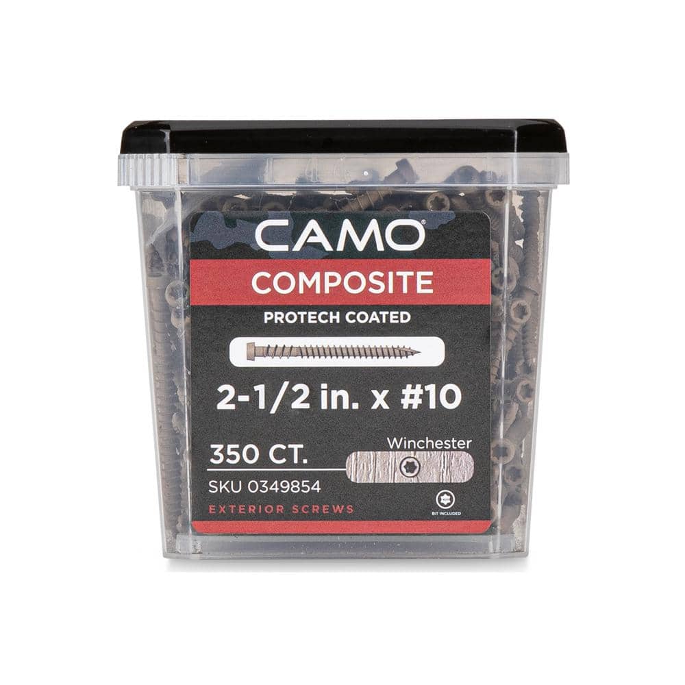 CAMO #10 2-1/2 in. Winchester Star Drive Trim-Head Composite Deck Screw (350-Count)