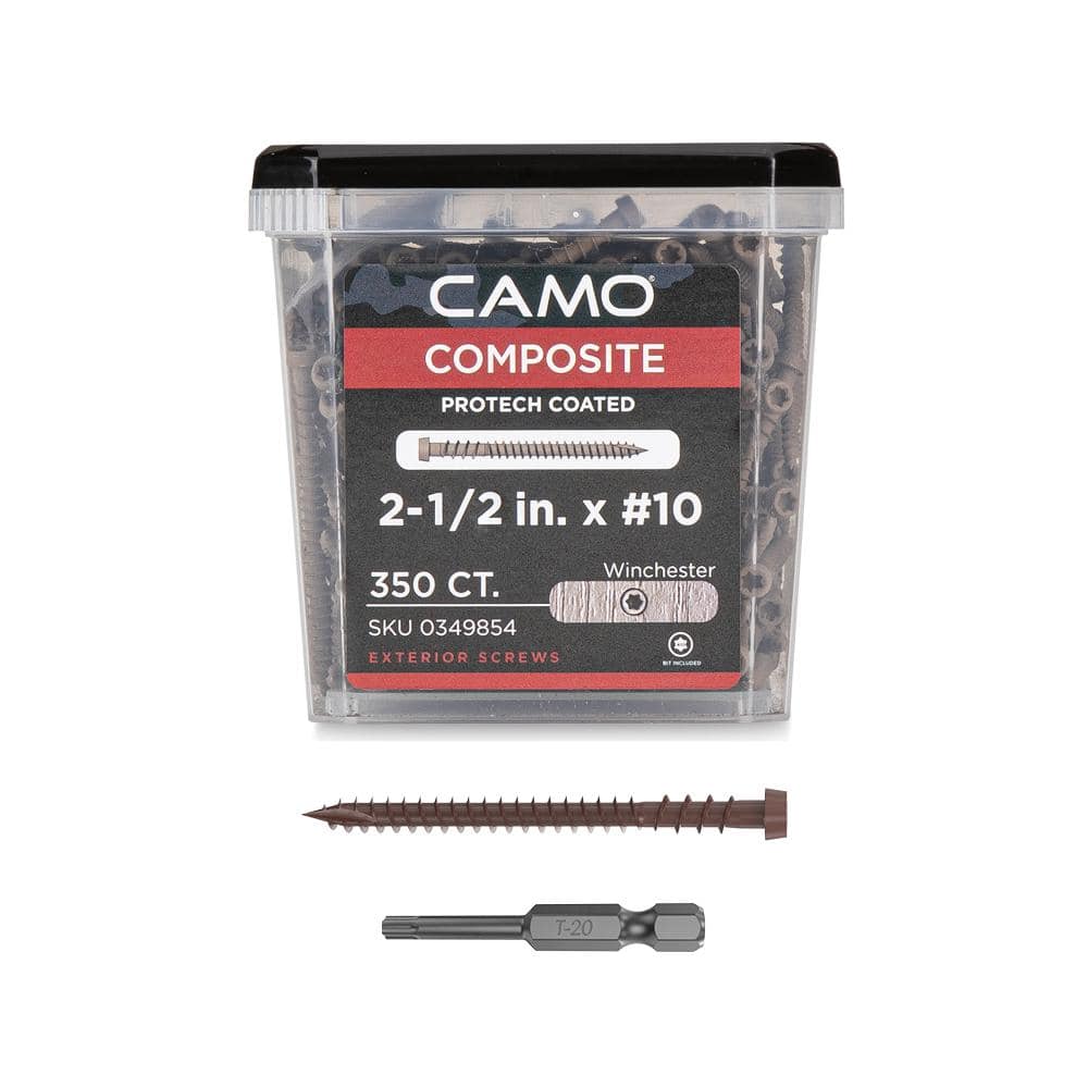 CAMO #10 2-1/2 in. Winchester Star Drive Trim-Head Composite Deck Screw (350-Count)