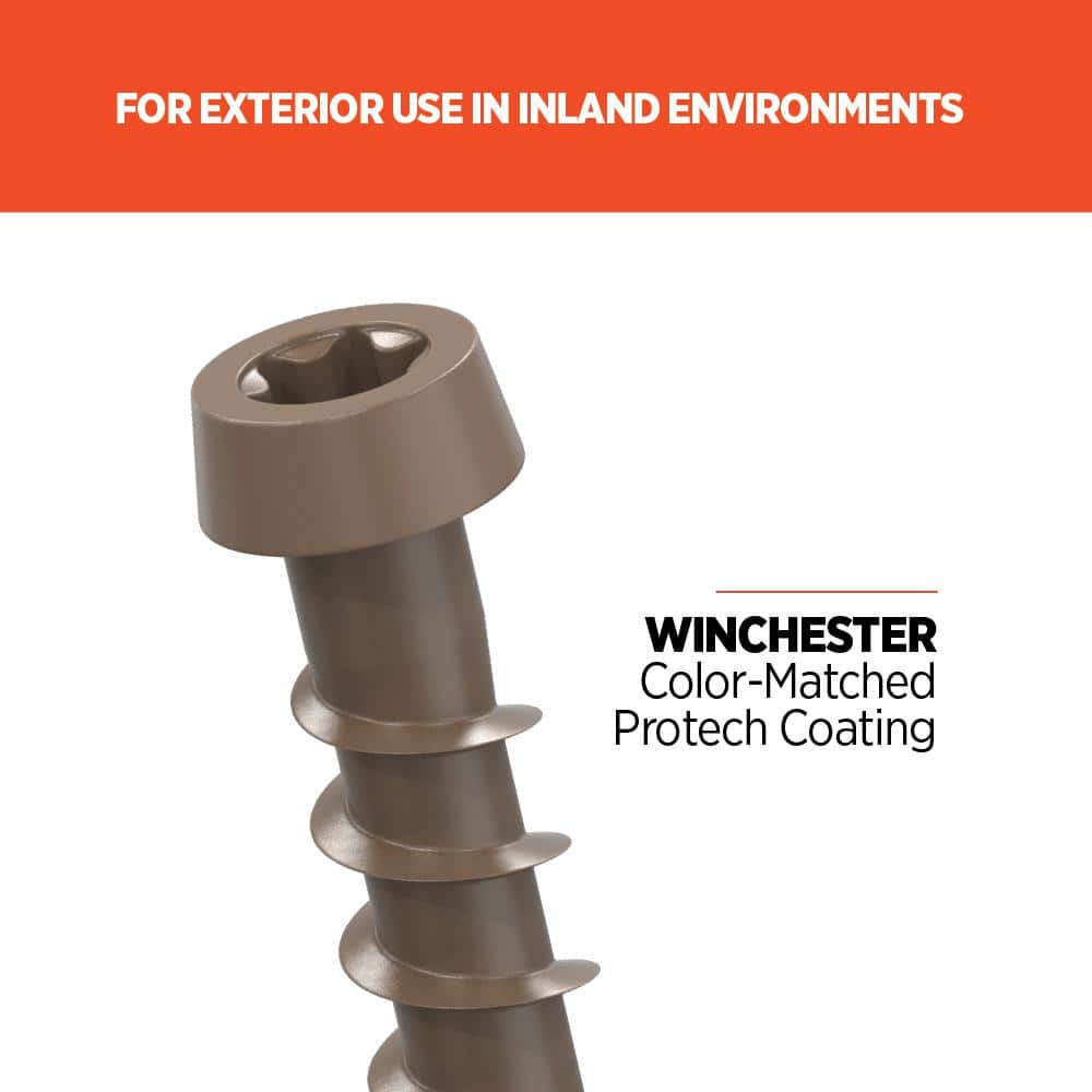 CAMO #10 2-1/2 in. Winchester Star Drive Trim-Head Composite Deck Screw (350-Count)