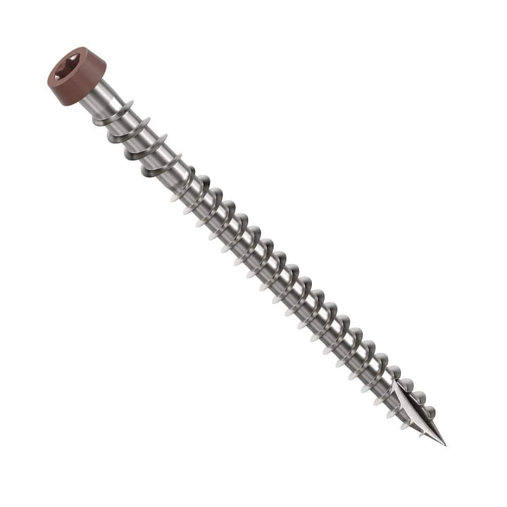 CAMO #10 2-1/2 in. 316 Brown Premium Star Drive Flat Undercut Screws Stainless Steel Composite (350-Count)