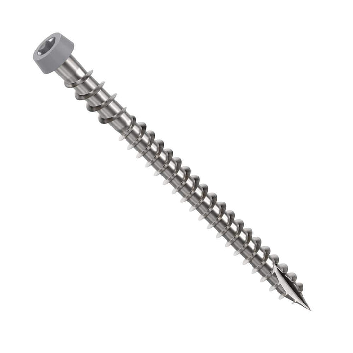 CAMO #10 2-1/2 in. 316 Stainless Steel Composite Gray Premium Star Drive Flat Undercut Screws (350-Count)