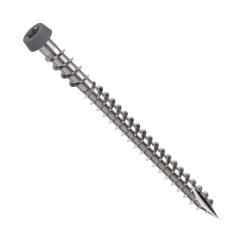 CAMO #10 2-1/2 in. 316 Dark Gray Premium Star Drive Flat Undercut Screws Stainless Steel Composite (350-Count)