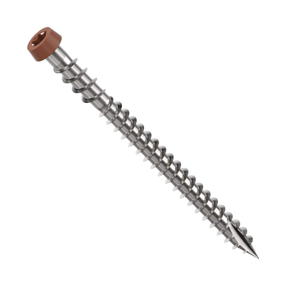 CAMO #10 2-1/2 in. 316 Stainless Steel Composite Redwood Premium Star Drive Flat Undercut Screws (350-Count)