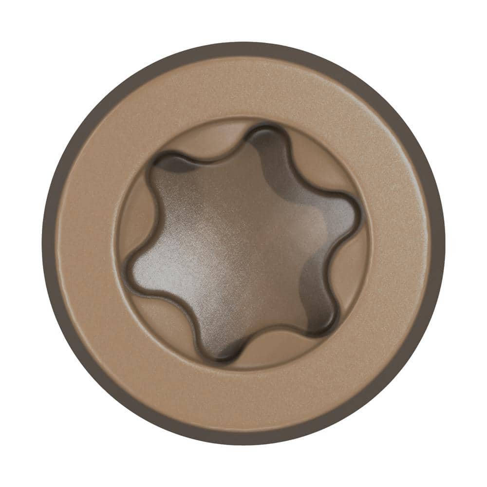 CAMO #10 2-1/2 in. 316 Stainless Steel Composite Tan Premium Star Drive Flat Undercut Screws (350-Count)