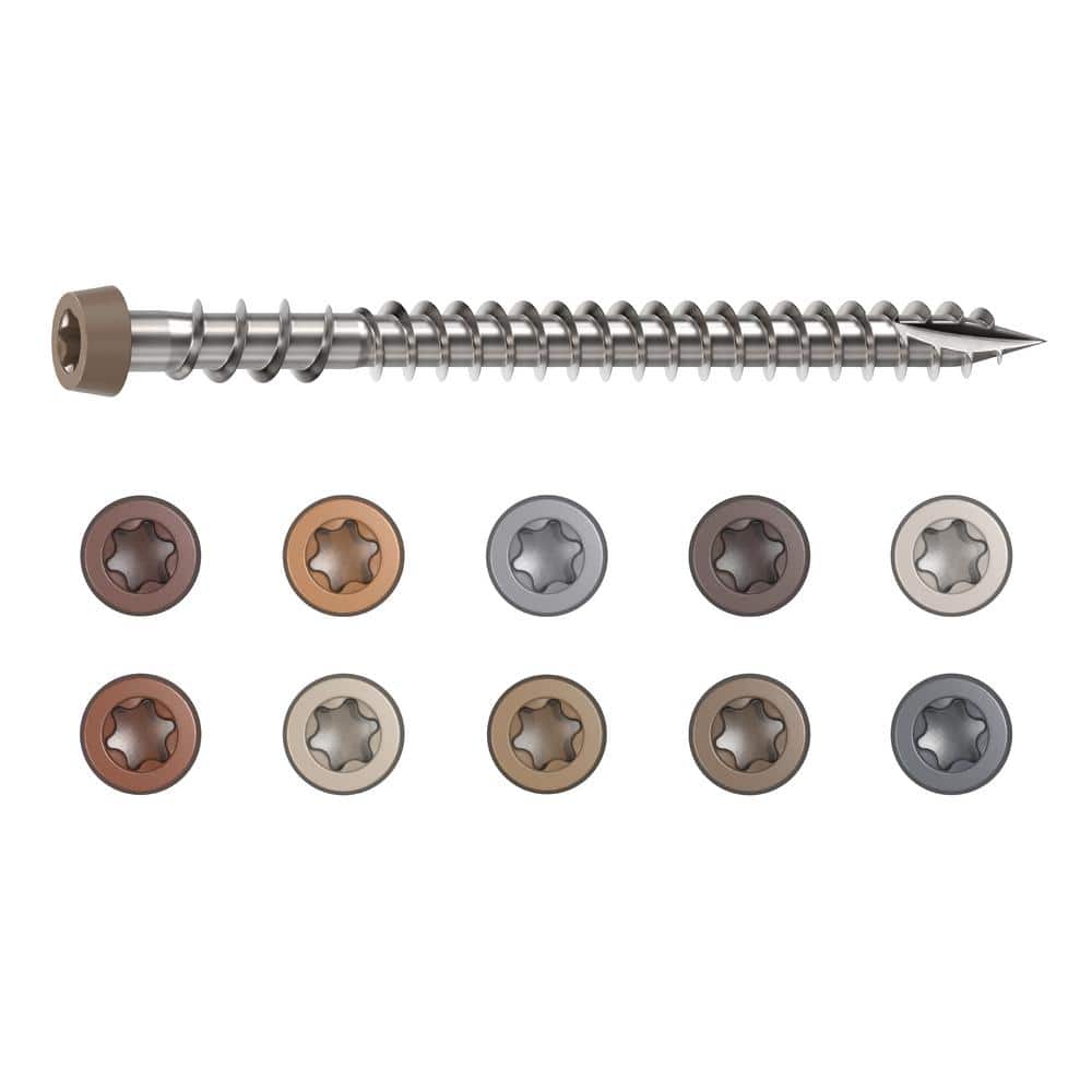 CAMO #10 2-1/2 in. 316 Stainless Steel Composite Winter Premium Star Drive Flat Undercut Screws (350-Count)