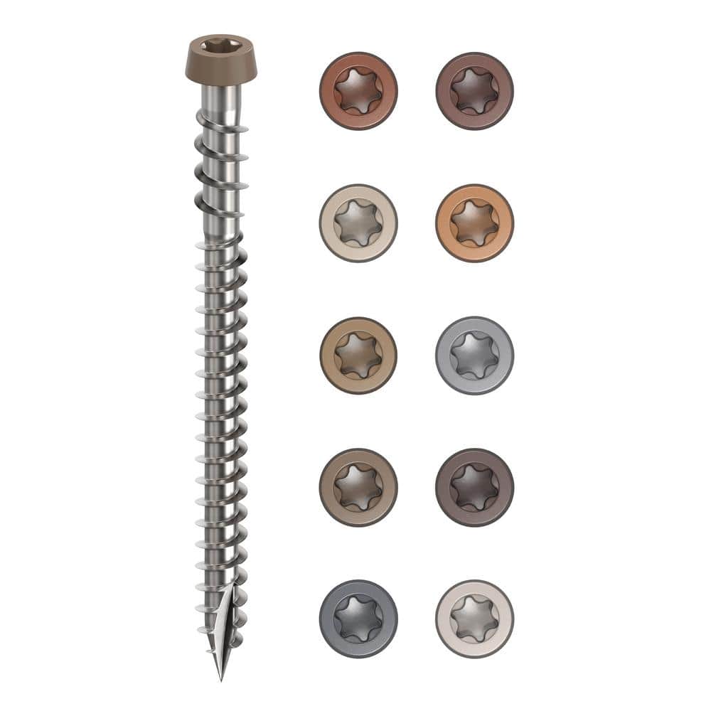 CAMO #10 2-1/2 in. 316 Stainless Steel Composite Winter Premium Star Drive Flat Undercut Screws (350-Count)
