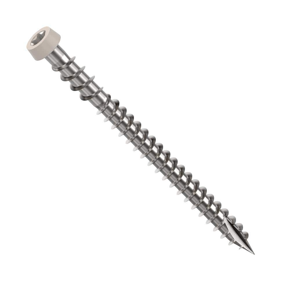 CAMO #10 2-1/2 in. 316 Stone Gray Premium Star Drive Flat Undercut Screws Stainless Steel Composite (1750-Count)