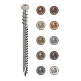 CAMO #10 2-1/2 in. 316 Stone Gray Premium Star Drive Flat Undercut Screws Stainless Steel Composite (1750-Count)
