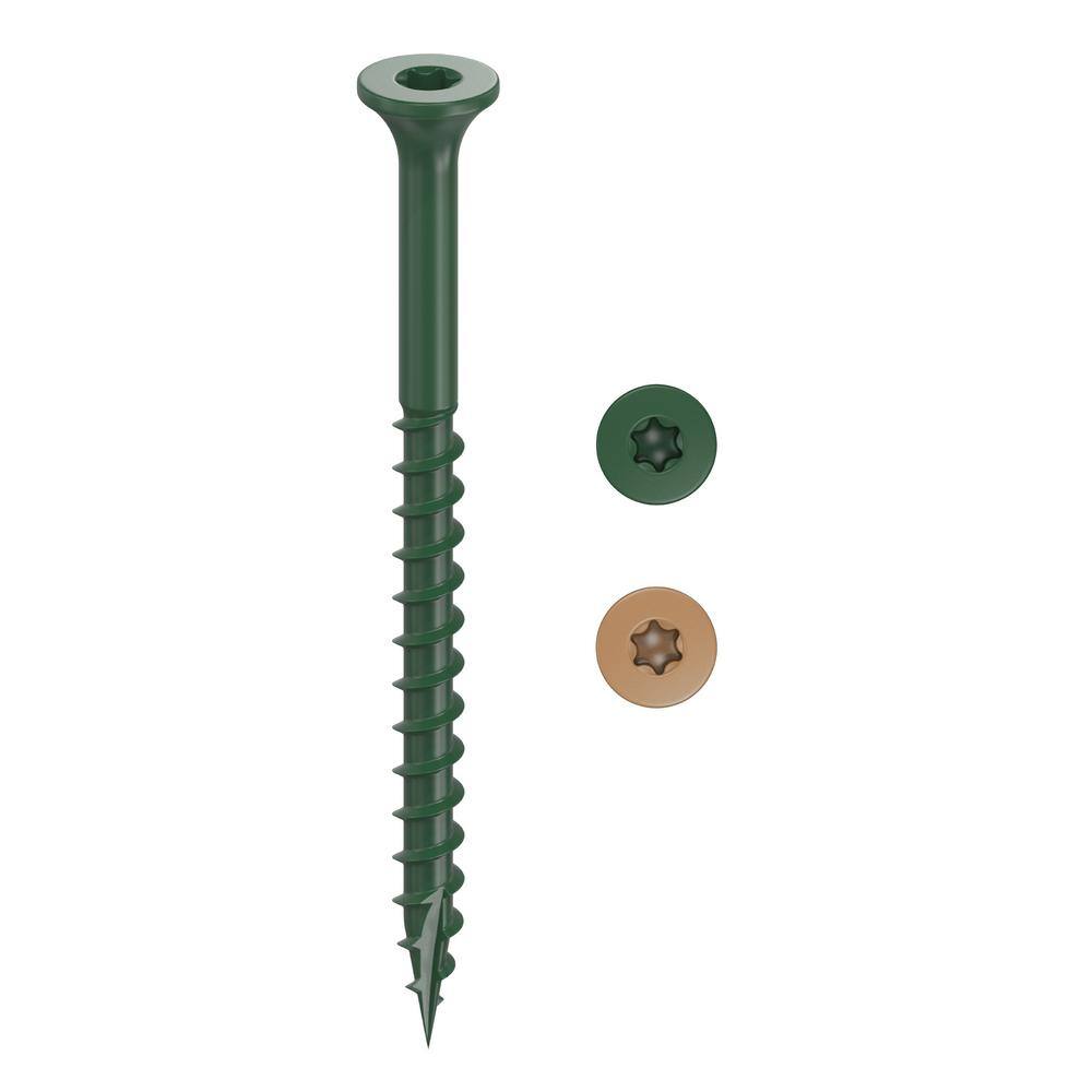 CAMO 3-1/2 in. #10 Green Star Drive Exterior Bugle Head Wood Deck Screws (50-Count)