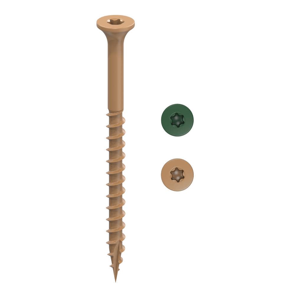 CAMO 2 in. #8 Tan Star Drive Exterior Bugle Head Wood Deck Screws (100-Count)