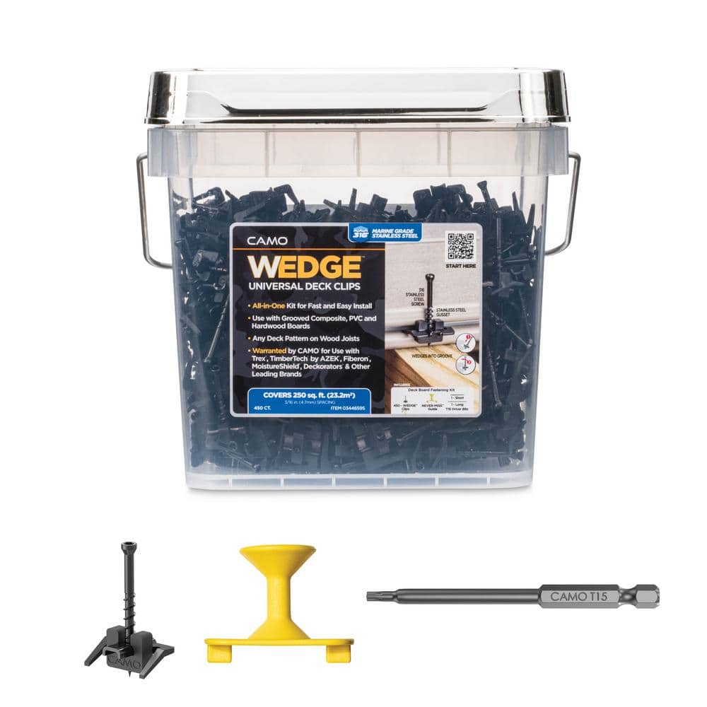 CAMO Wedge Stainless Steel Hidden Deck Fastener Clip (450-Count/250 sq. ft.)