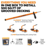 CAMO Deck-in-a-Box Universal Hidden Deck Clips Deck Fastening Kit 500 Sq. Ft.