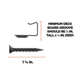 CAMO Deck-in-a-Box Universal Hidden Deck Clips Deck Fastening Kit 500 Sq. Ft.