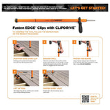 CAMO Deck-in-a-Box Universal Hidden Deck Clips Deck Fastening Kit 500 Sq. Ft.