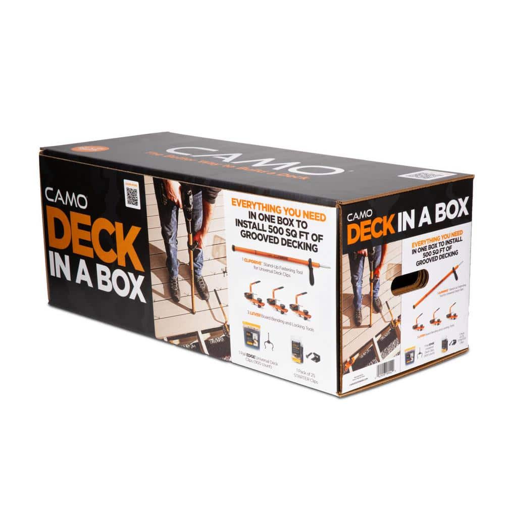 CAMO Deck-in-a-Box Universal Hidden Deck Clips Deck Fastening Kit 500 Sq. Ft.