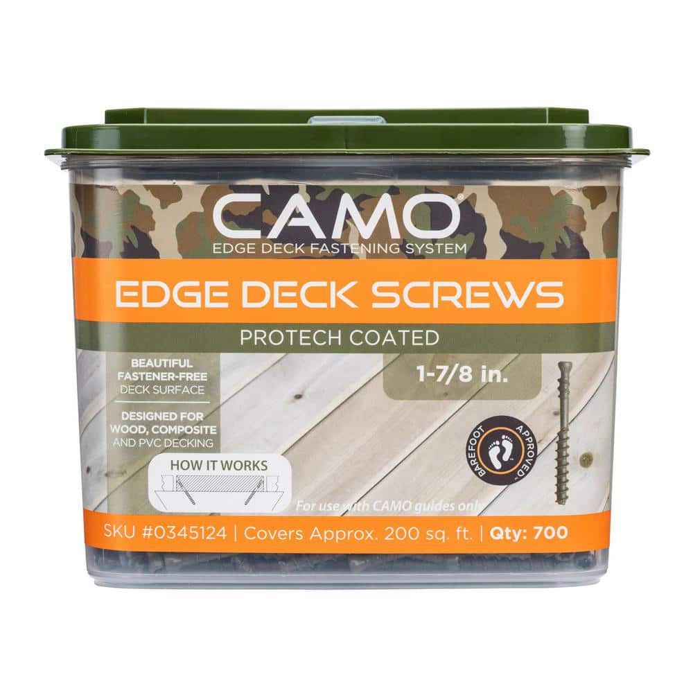 CAMO 1-⅞ in. Exterior Coated Trimhead Hidden Edge Deck Screw (700-Count)