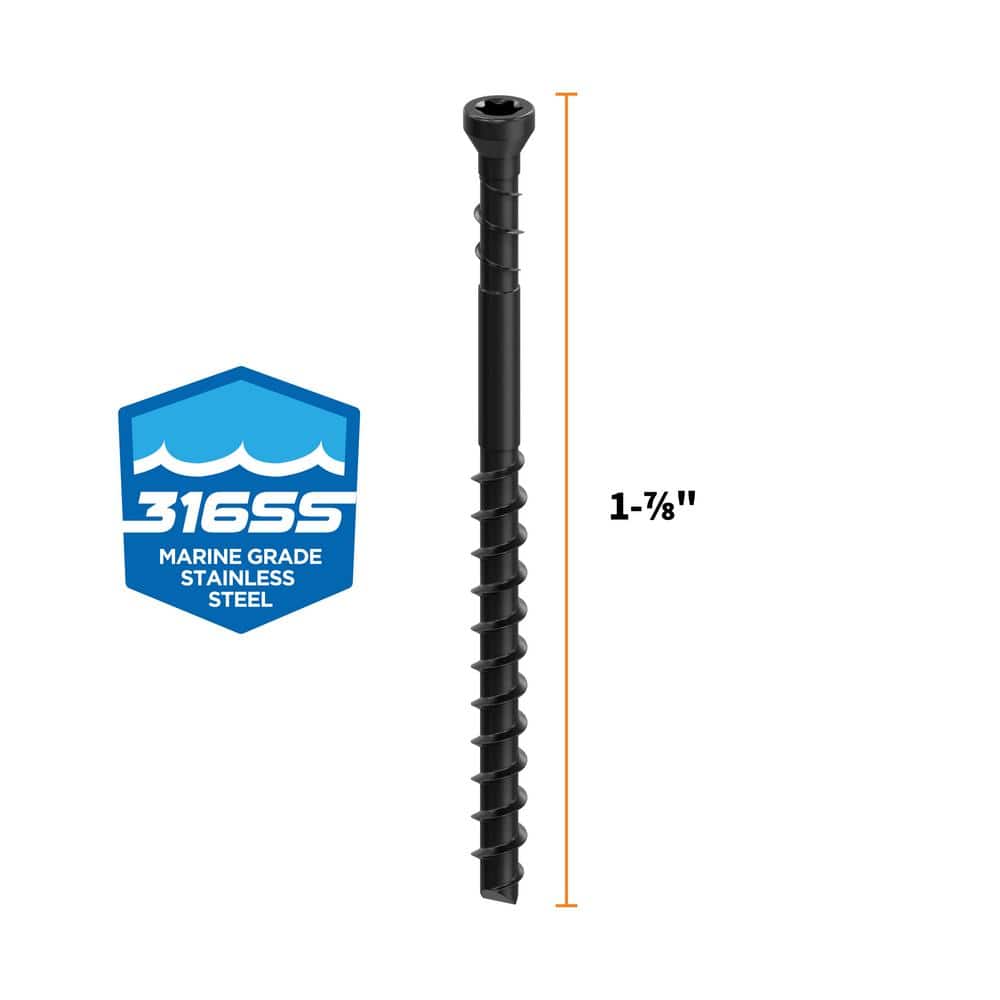 CAMO 1-⅞ in. 316 Stainless Steel Trimhead Hidden Edge Deck Screw (350-Count)