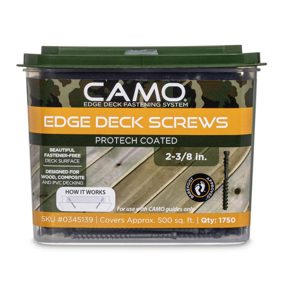 CAMO 2-⅜ in. Exterior Coated Trimhead Hidden Edge Deck Screw (1750-Count)