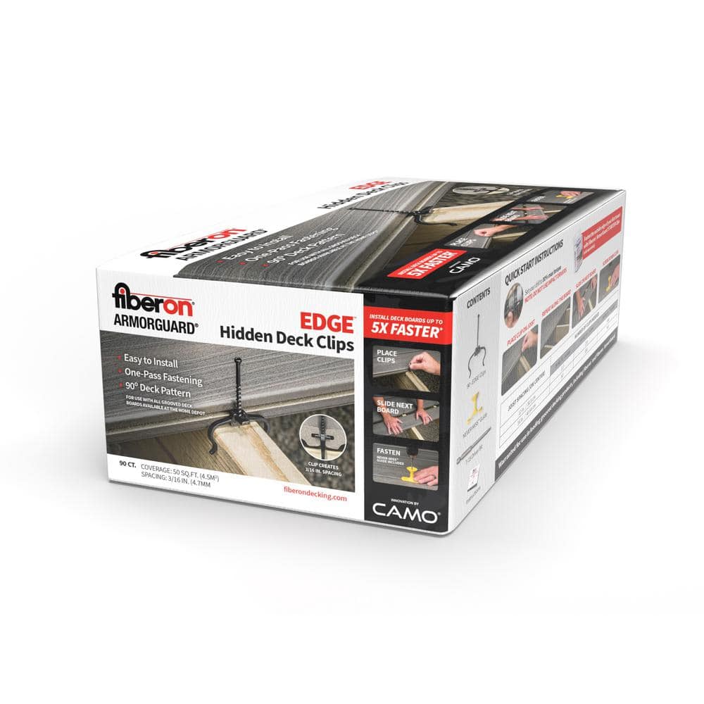 CAMO ArmorGuard EDGE Hidden Deck Clip (90-Count)
