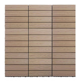 NewTechWood UltraShield Naturale 1 ft. x 1 ft. Quick Deck Outdoor Composite Deck Tile Sample in Canadian Maple