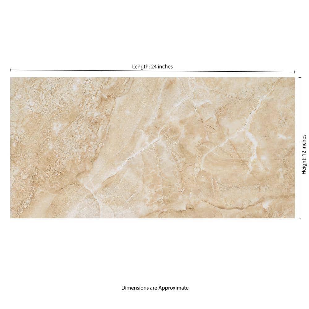 MSI Cancun Beige 12 in. x 24 in. Glazed Ceramic Floor and Wall Tile (16 sq. ft. / Case)