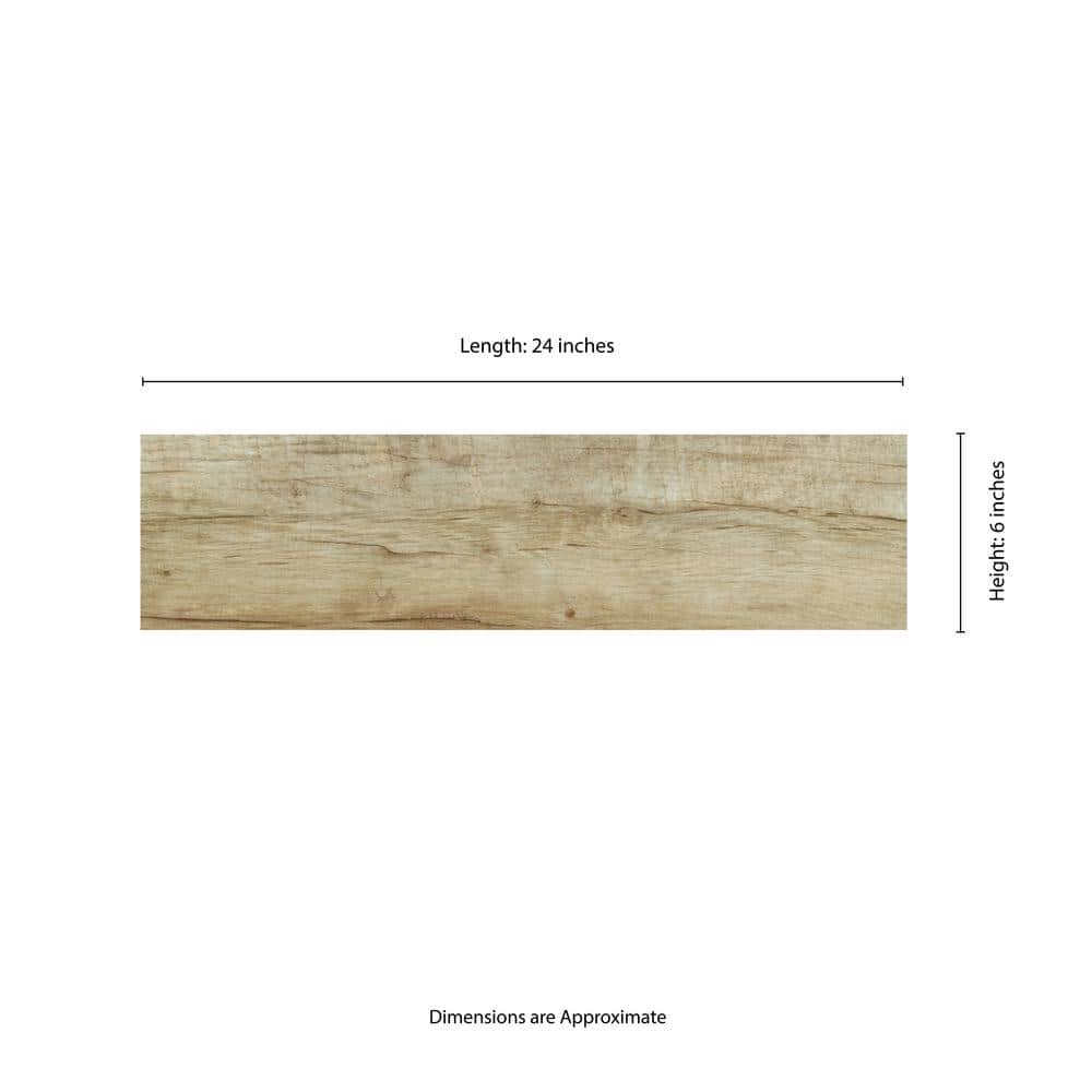 Exclusive MSI Capel Timber 6 in. x 24 in. Matte Ceramic Floor and Wall Tile (17 sq. ft. / case)