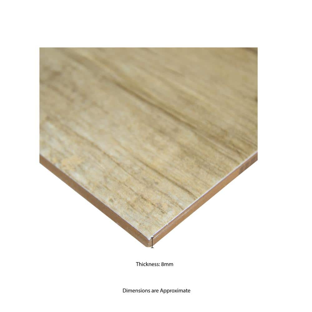 Exclusive MSI Capel Timber 6 in. x 24 in. Matte Ceramic Floor and Wall Tile (17 sq. ft. / case)