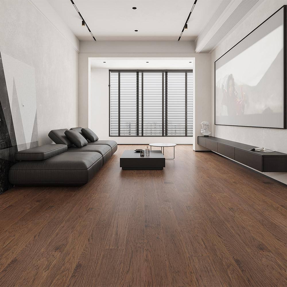 Selkirk Captival Hickory 3/8 in. T x 5 in. W Click Lock Hand Scraped Engineered Hardwood Flooring (25.83 sq.ft./case)