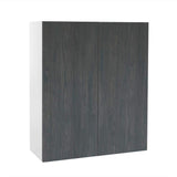 Cambridge Quick Assemble Modern Style, Carbon Marine 27 x 42 in. Wall Kitchen Cabinet (27 in. W x 12 D x 42 in. H)