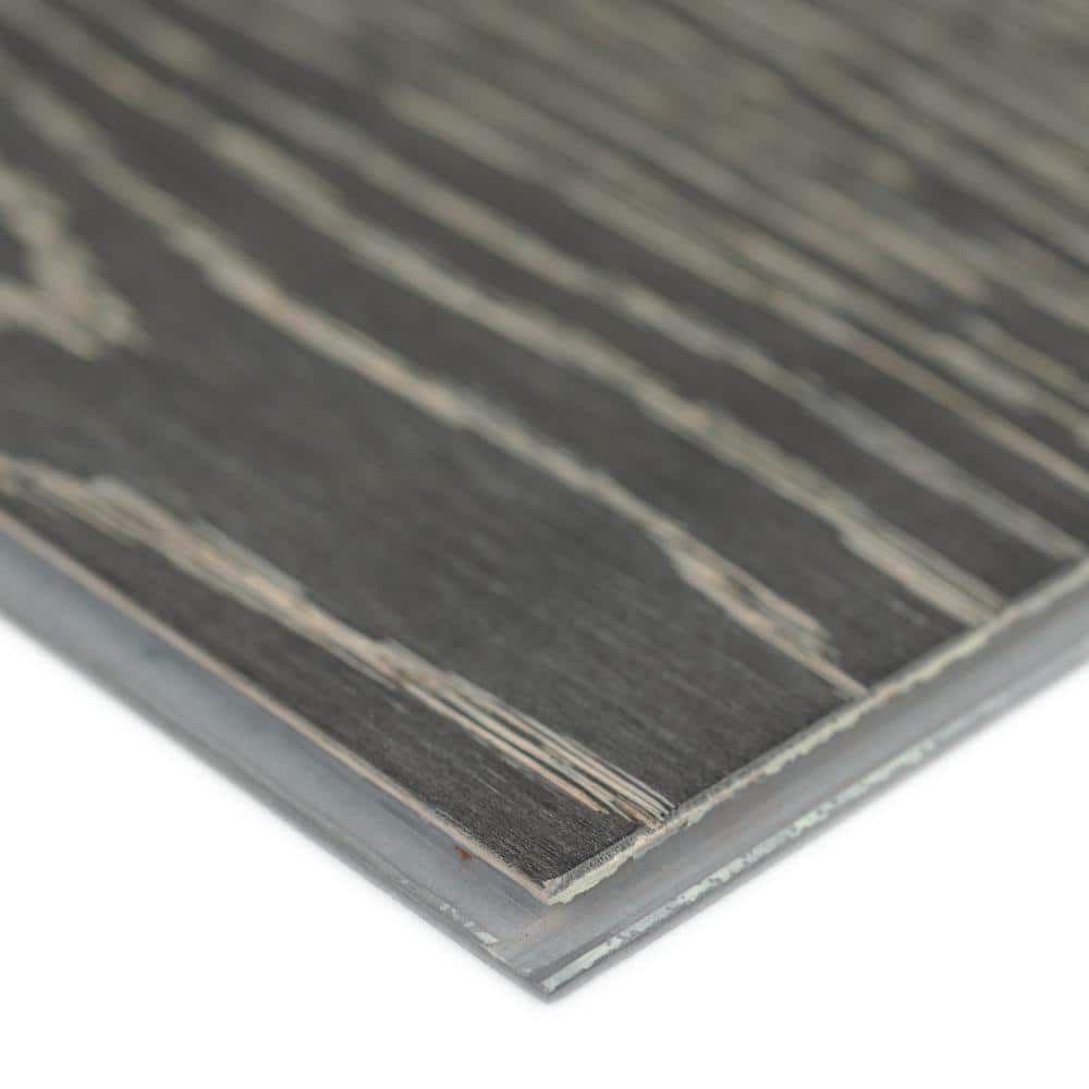 A&A Surfaces Woodridge Carlo Oak 0.28 in. x 6.5 in. Waterproof Wire Brushed Engineered Hardwood Flooring (1040.16 sq. ft./pallet)